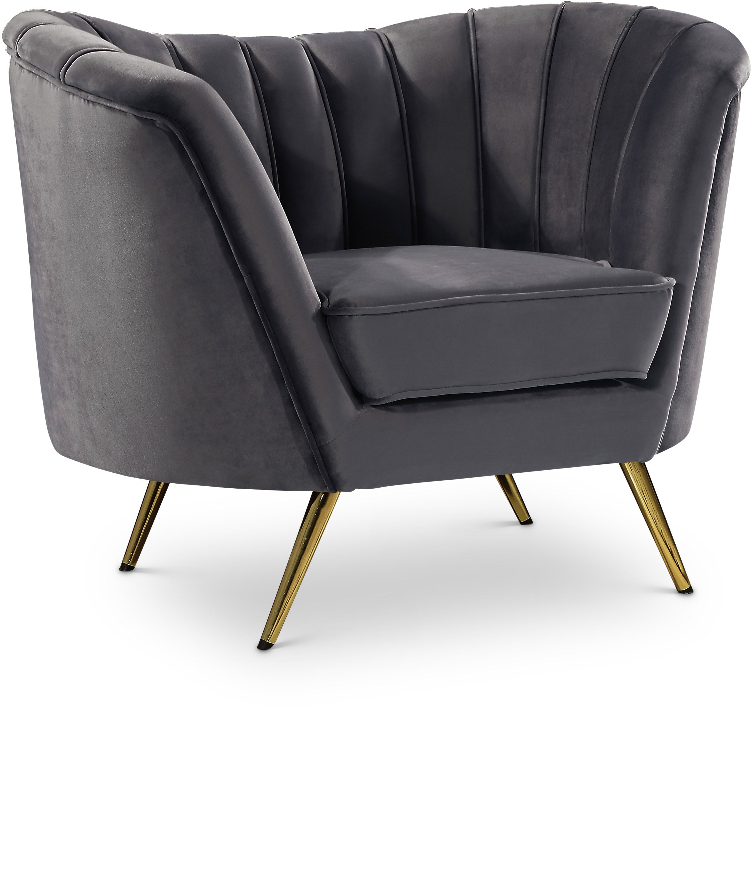 Margo Grey Velvet Chair