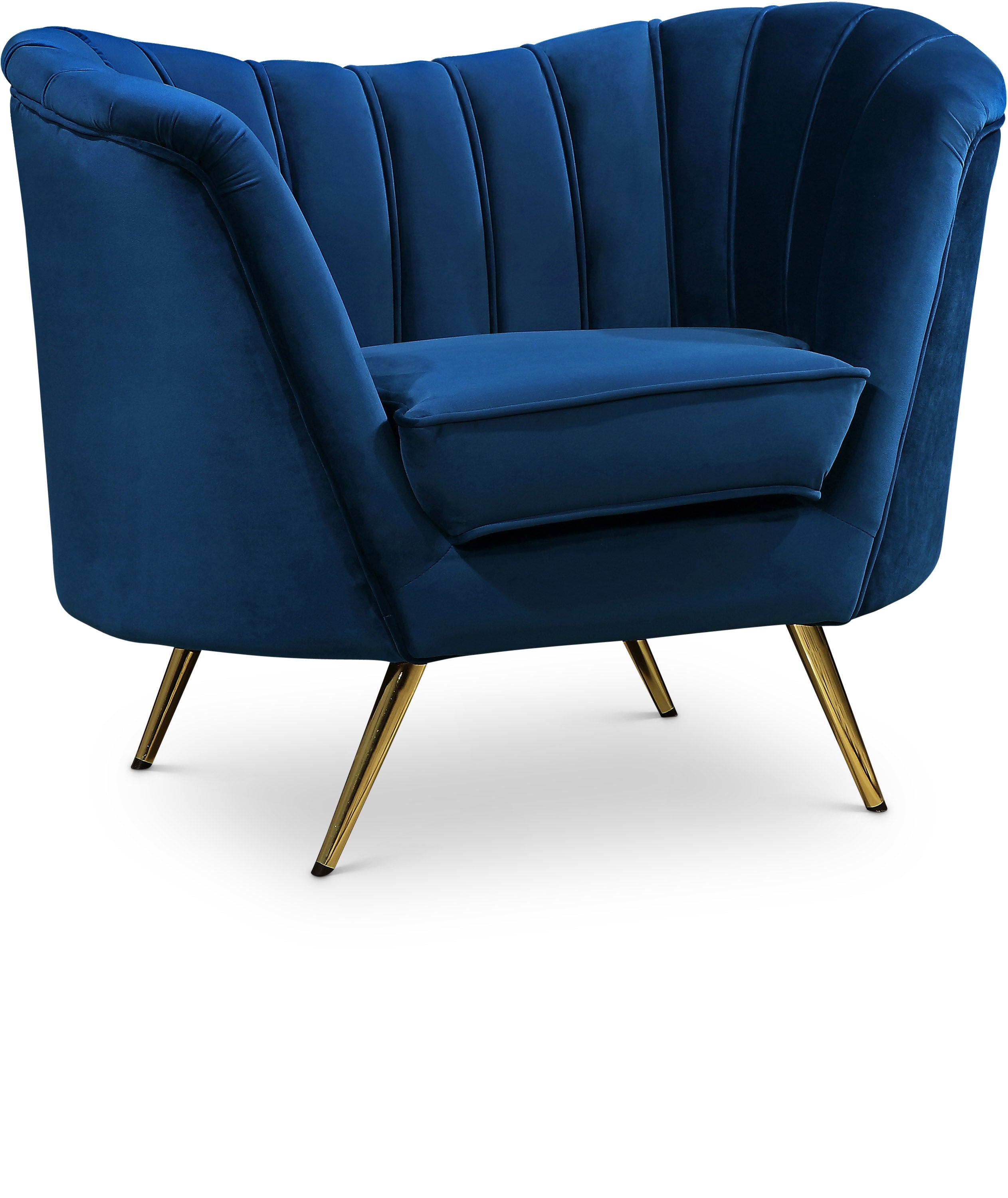 Margo Navy Velvet Chair