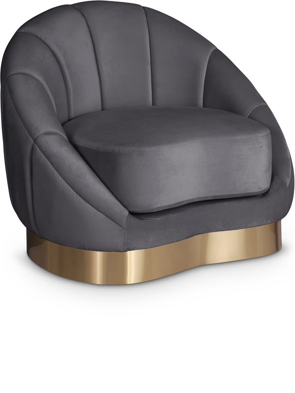 Shelly Grey Velvet Chair