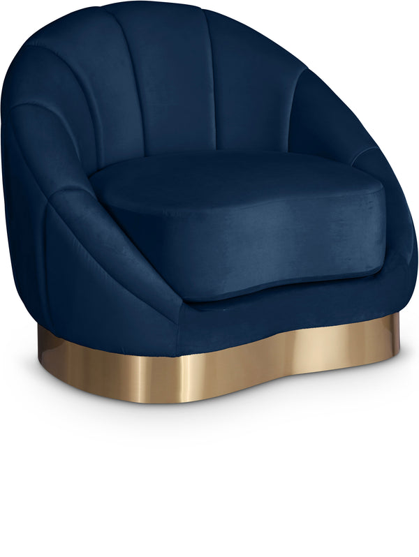 Shelly Navy Velvet Chair
