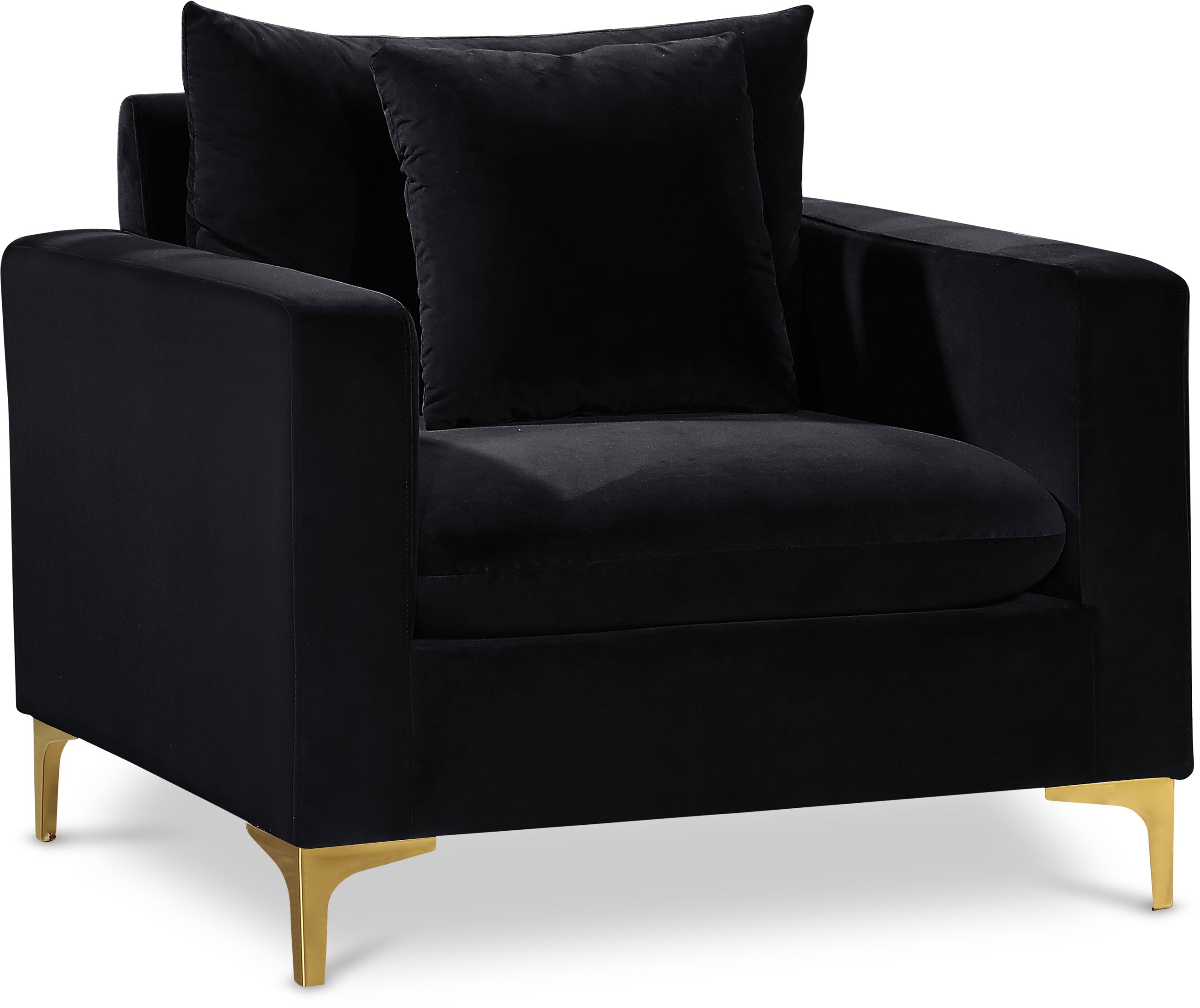 Naomi Black Velvet Chair