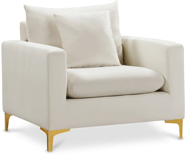 Naomi Cream Velvet Chair