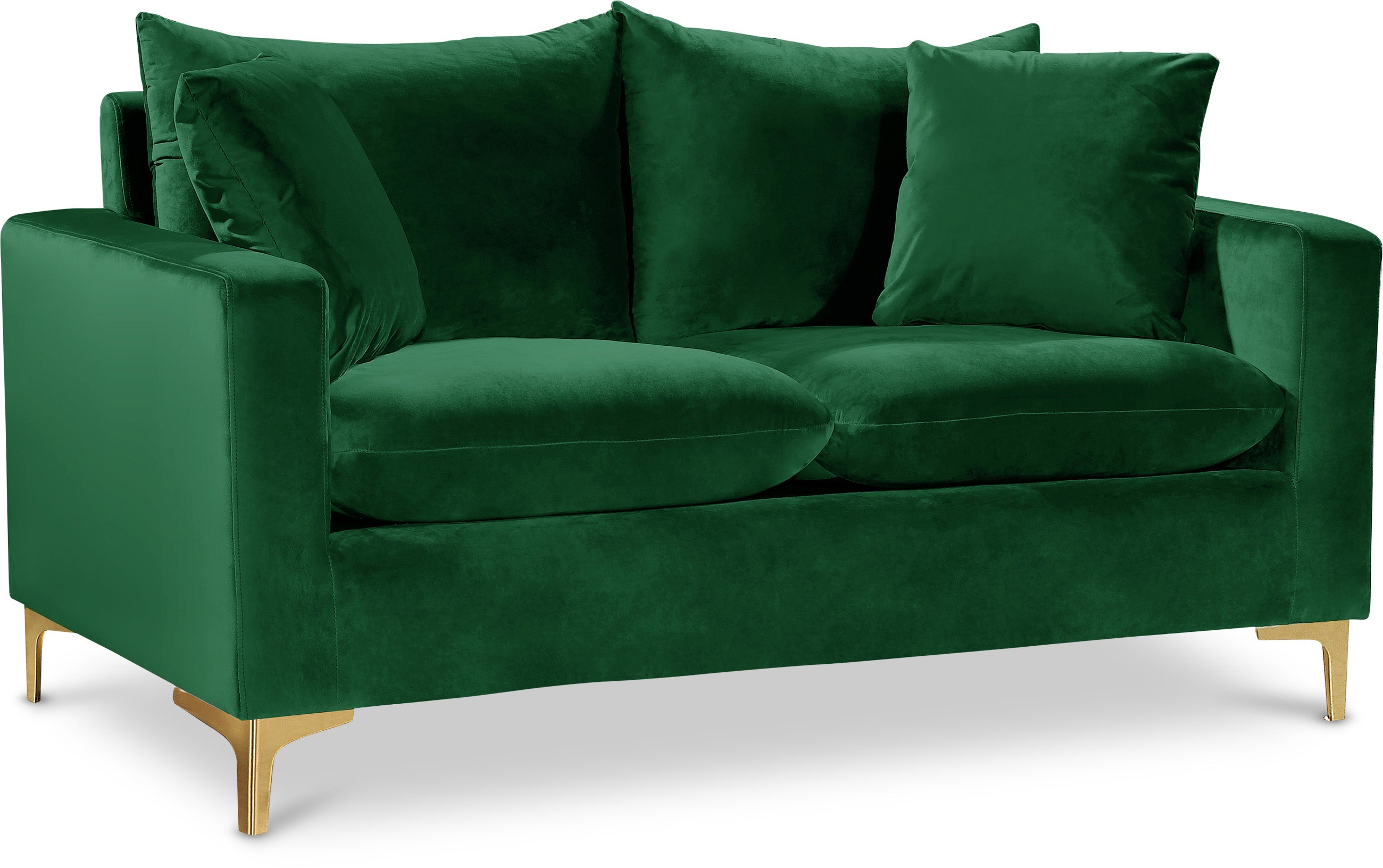 Naomi Green Velvet Loveseat