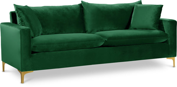 Naomi Green Velvet Sofa