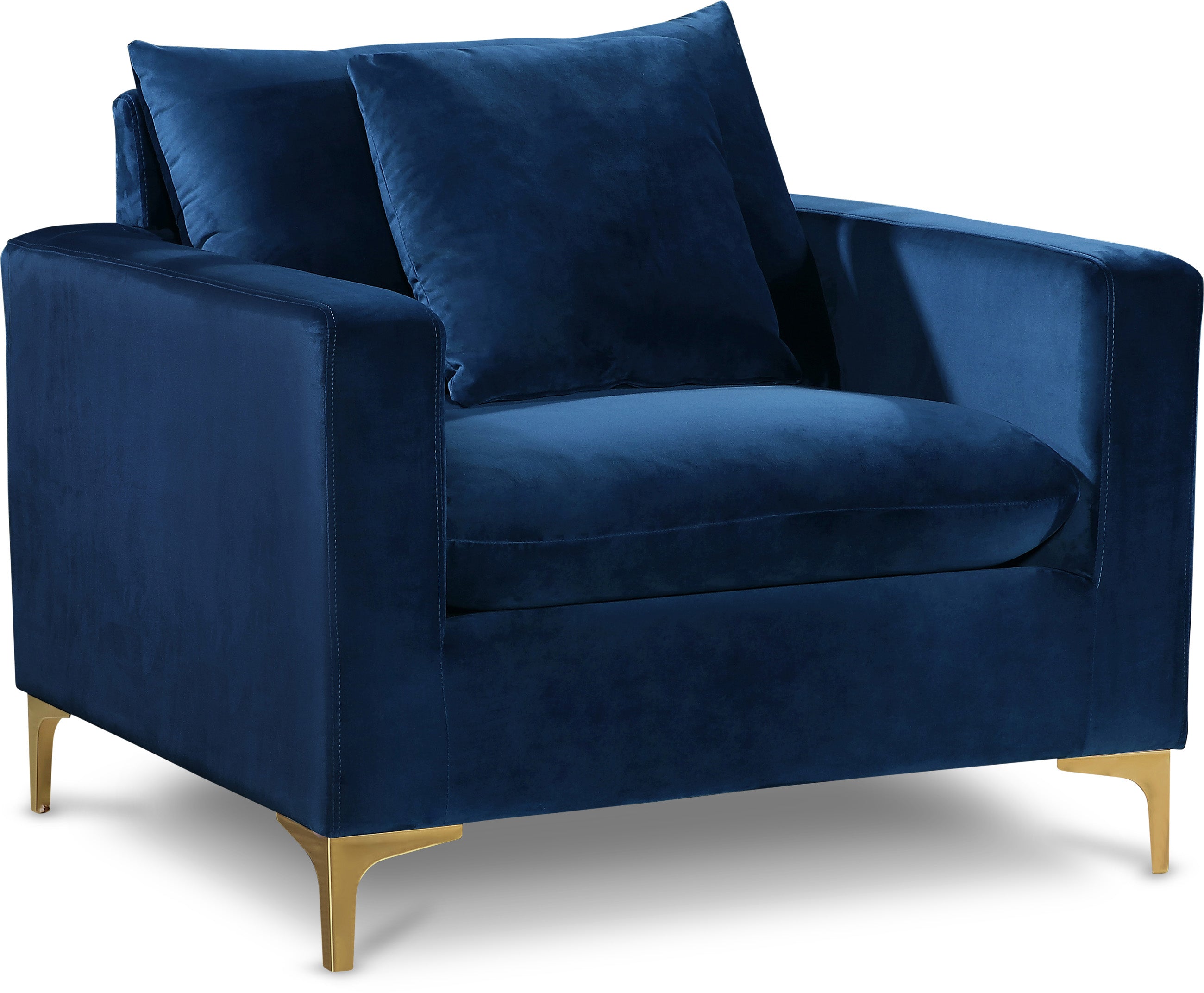 Naomi Navy Velvet Chair