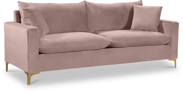 Naomi Pink Velvet Sofa