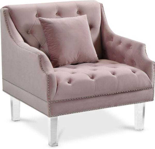 Roxy Pink Velvet Chair