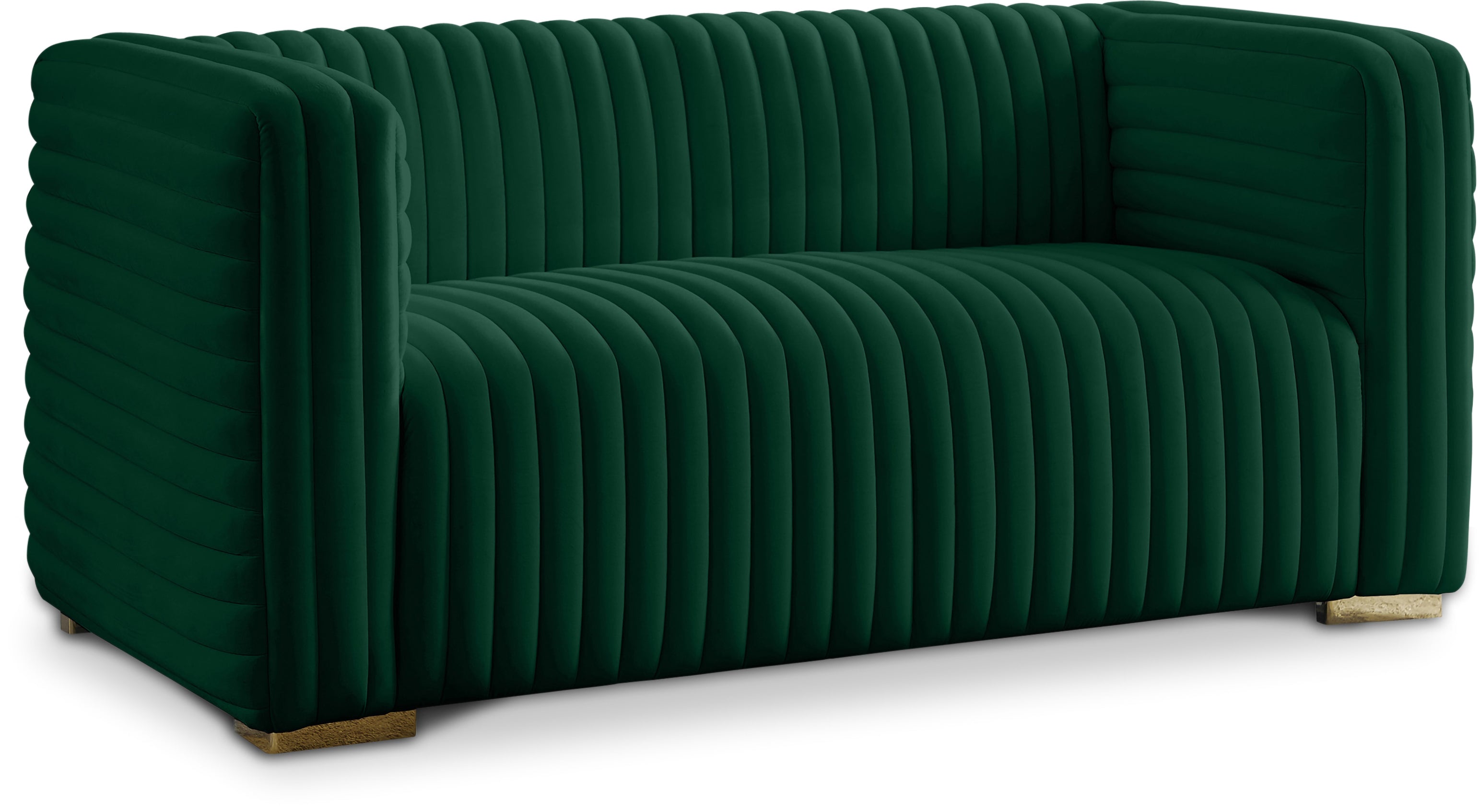 Ravish Green Velvet Loveseat