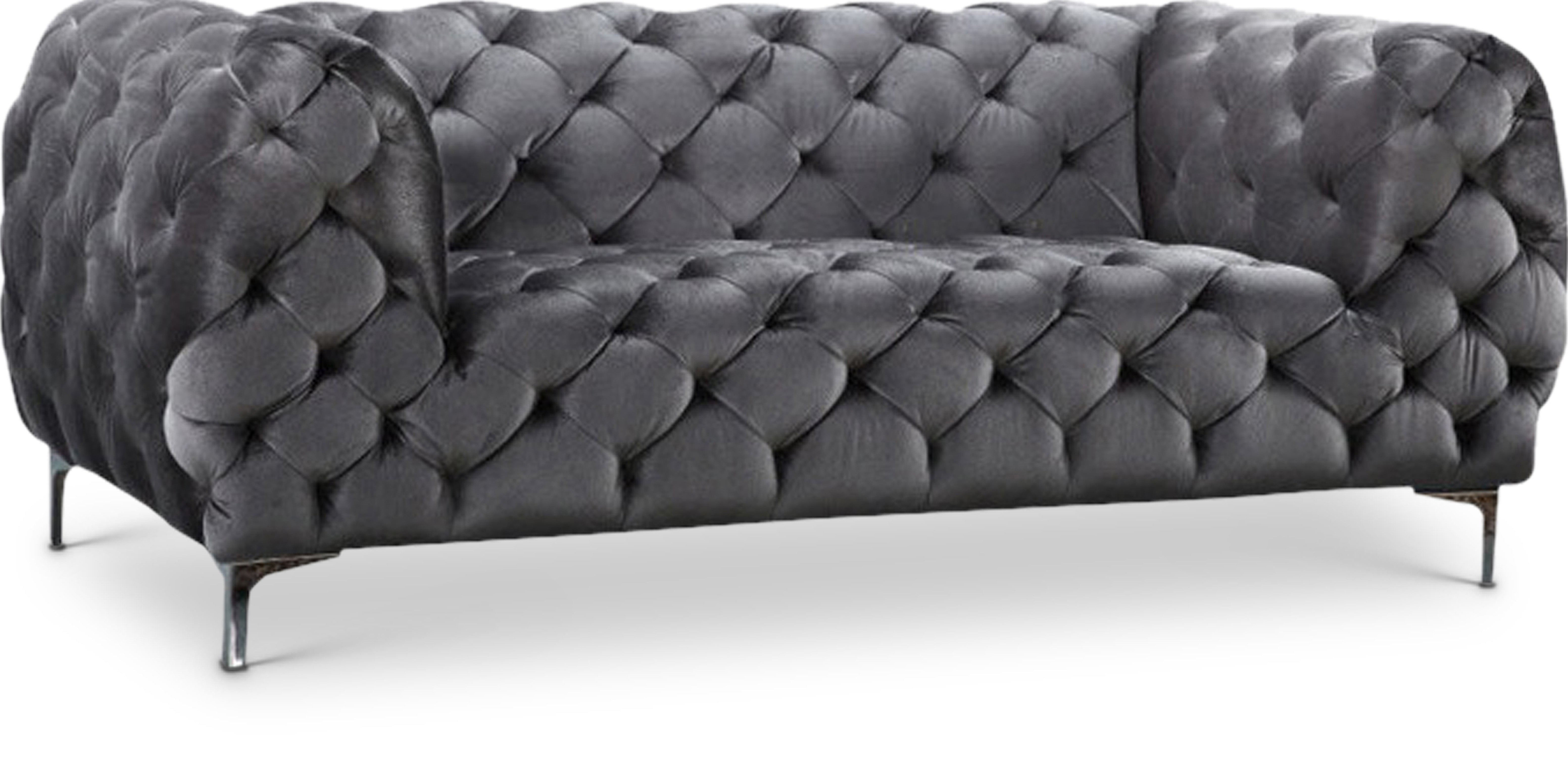 Mercer Grey Velvet Loveseat