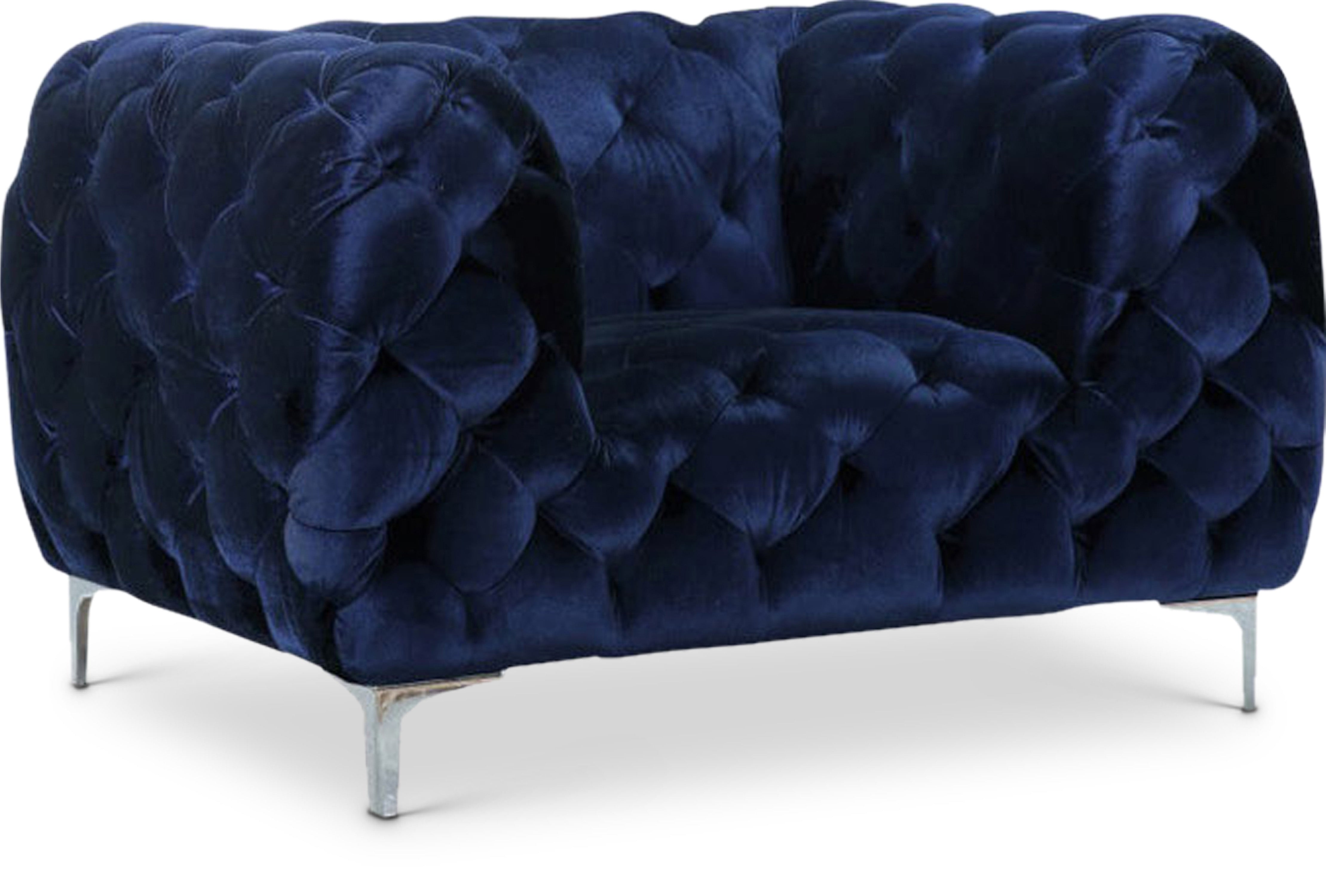 Mercer Navy Velvet Chair