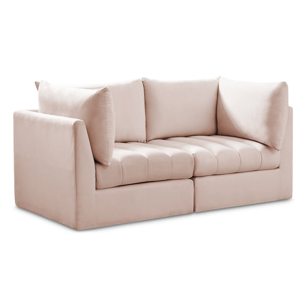 Jacob Pink Velvet Modular Sofa