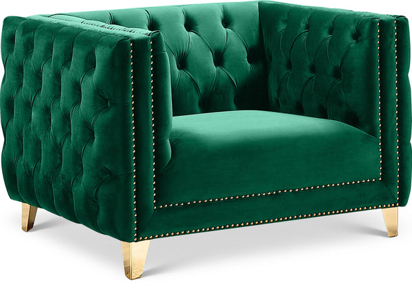 Michelle Green Velvet Chair