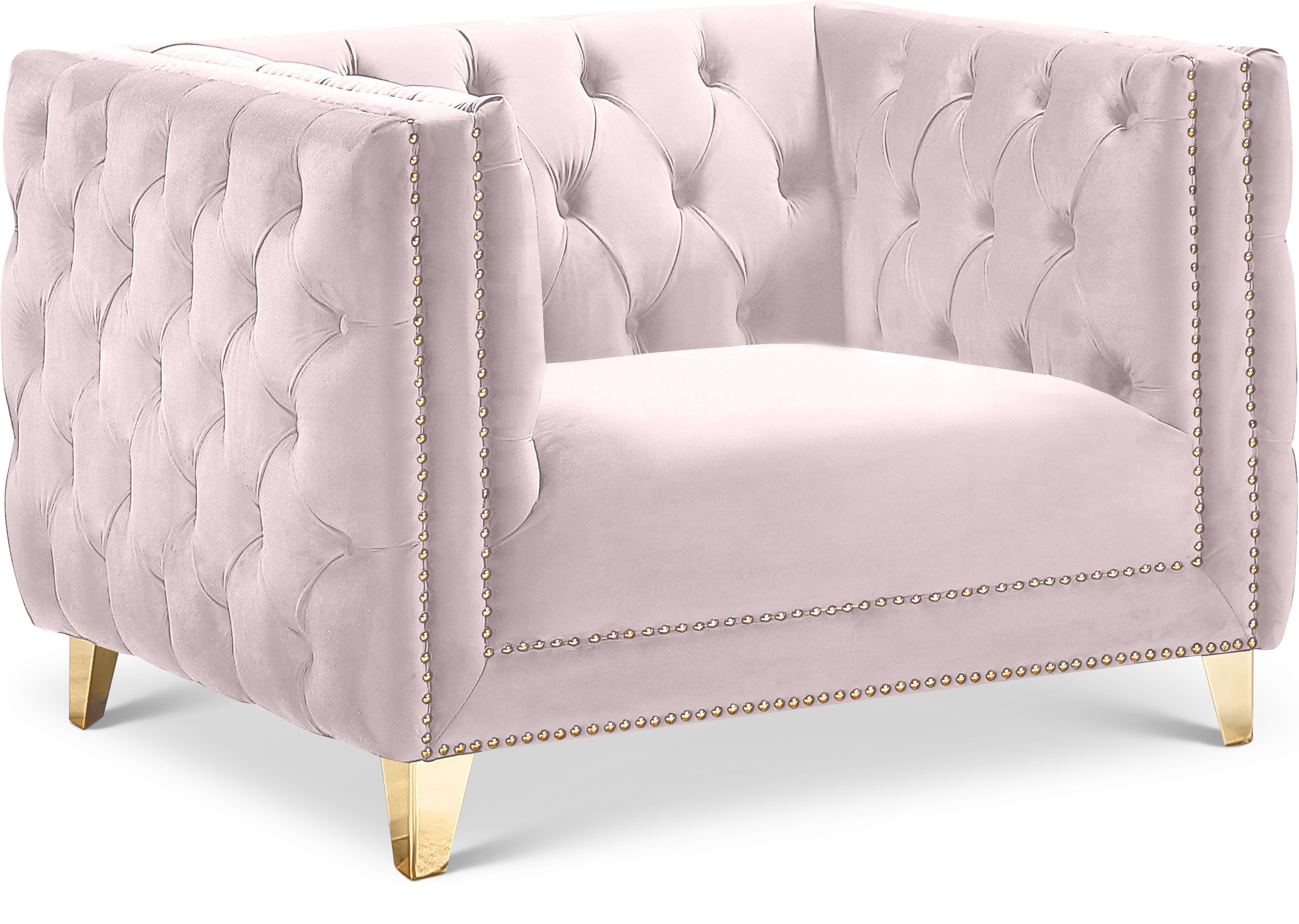 Michelle Pink Velvet Chair