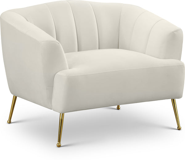 Tori Cream Velvet Chair