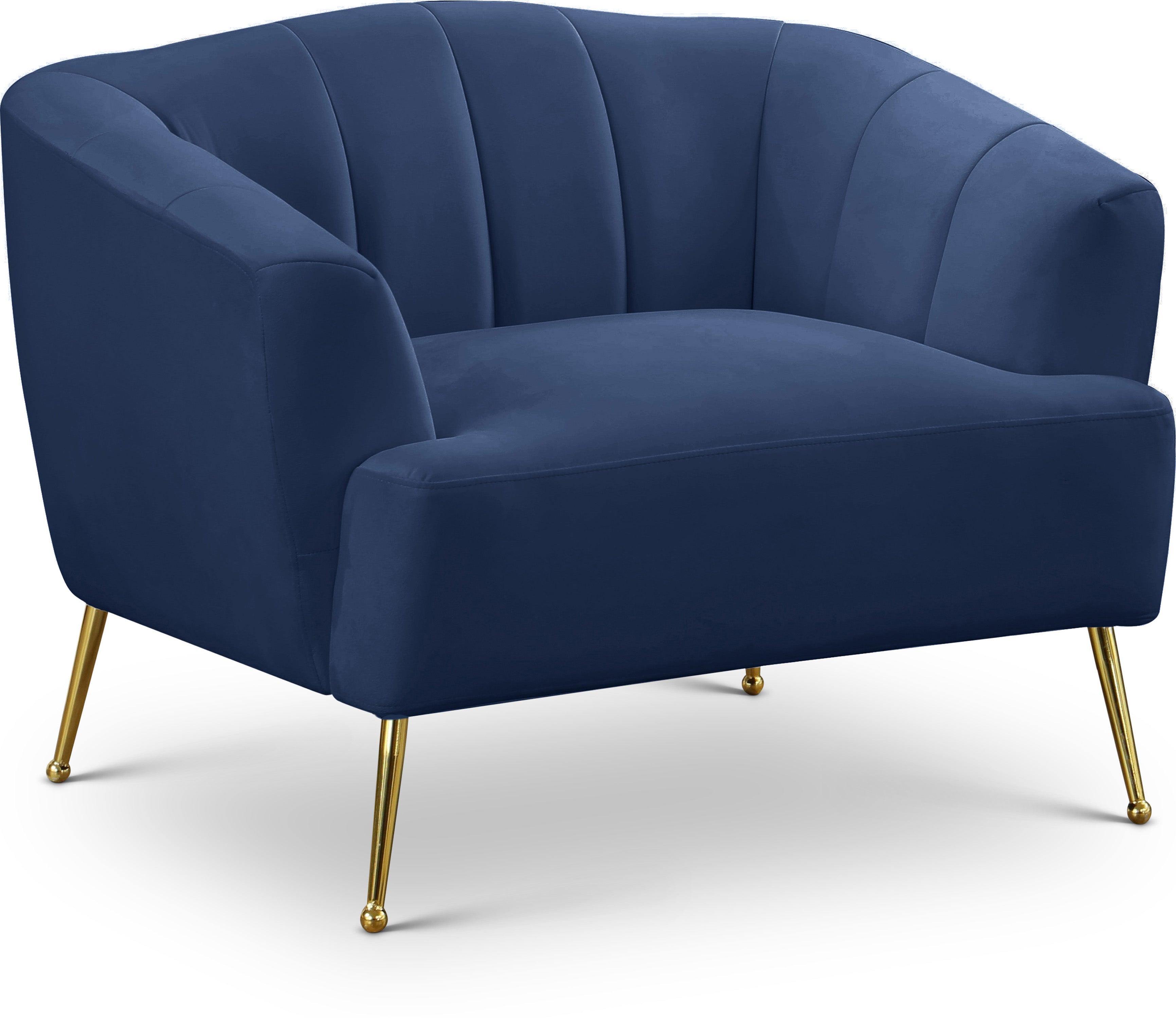 Tori Navy Velvet Chair