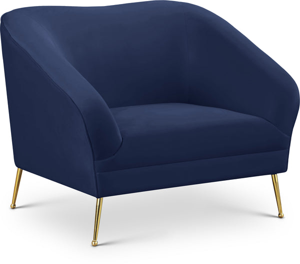 Hermosa Navy Velvet Chair