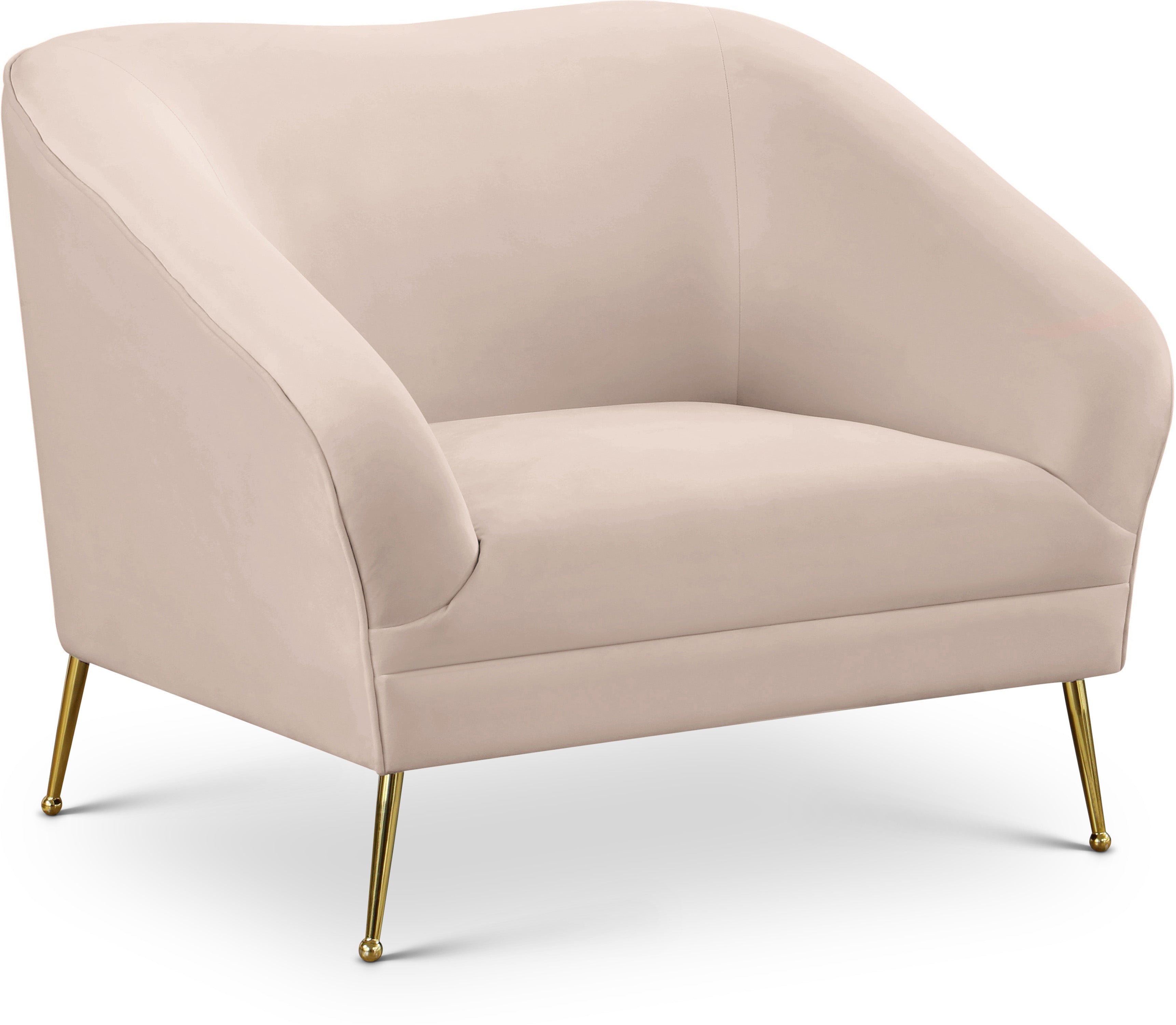 Hermosa Pink Velvet Chair