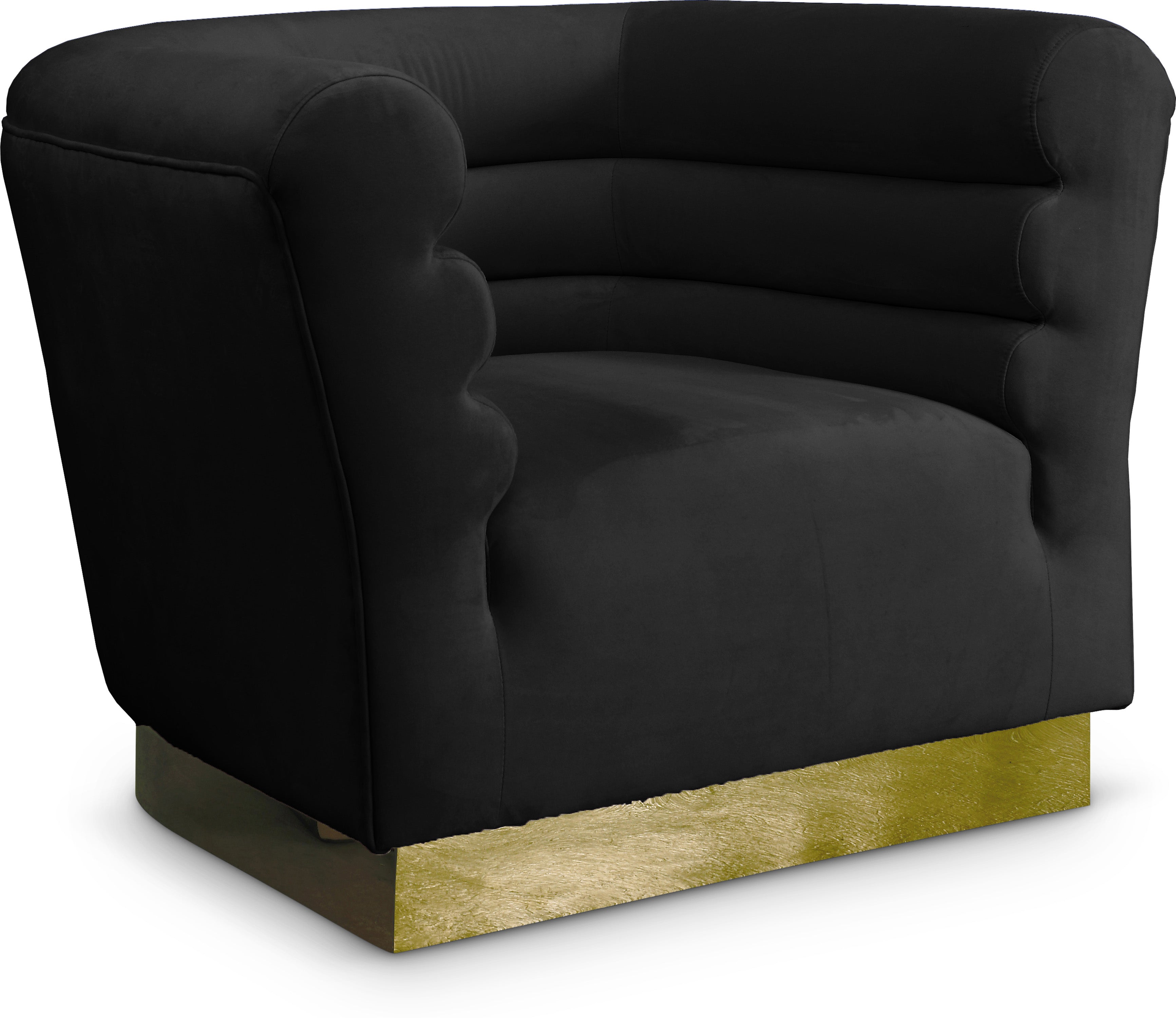 Bellini Black Velvet Chair