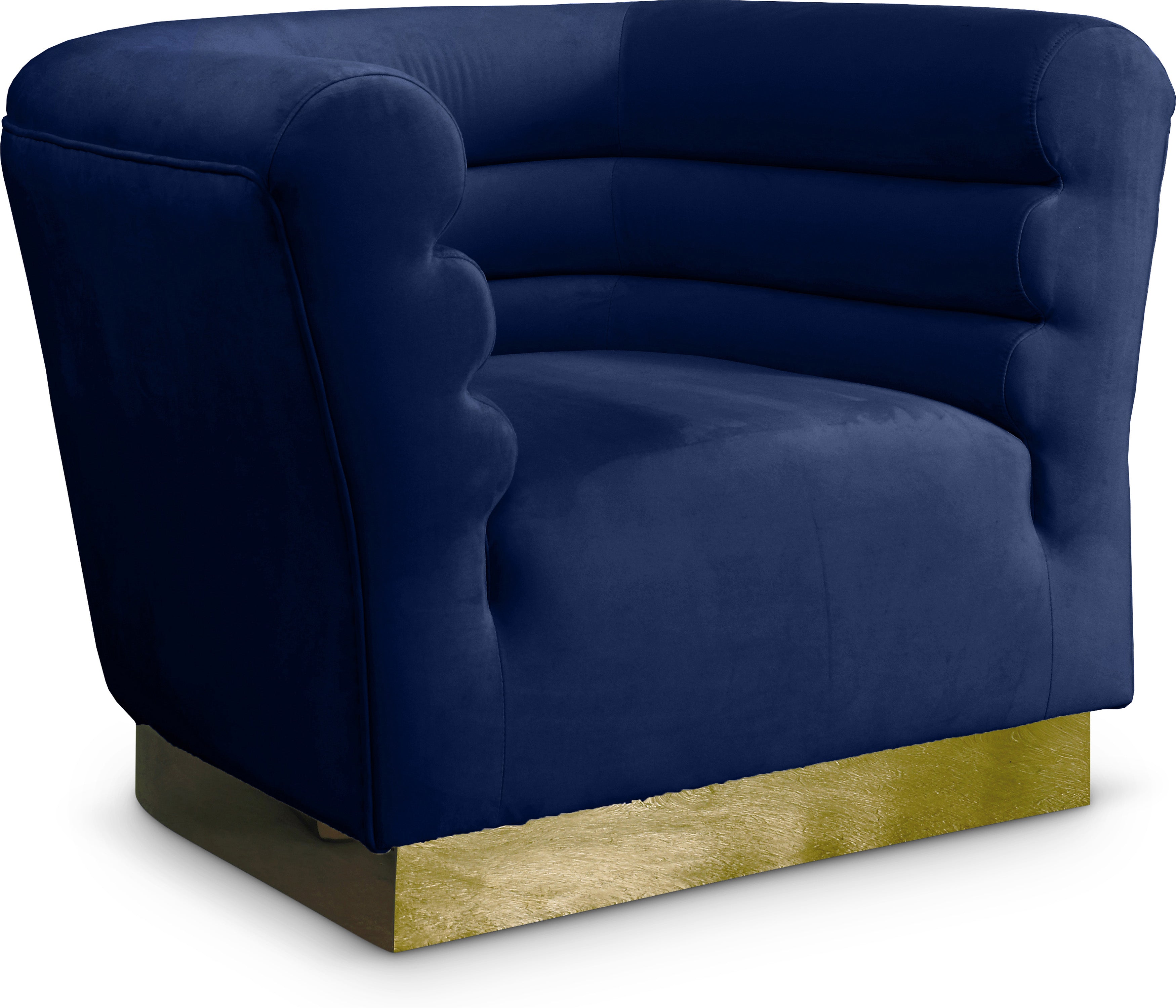 Bellini Navy Velvet Chair