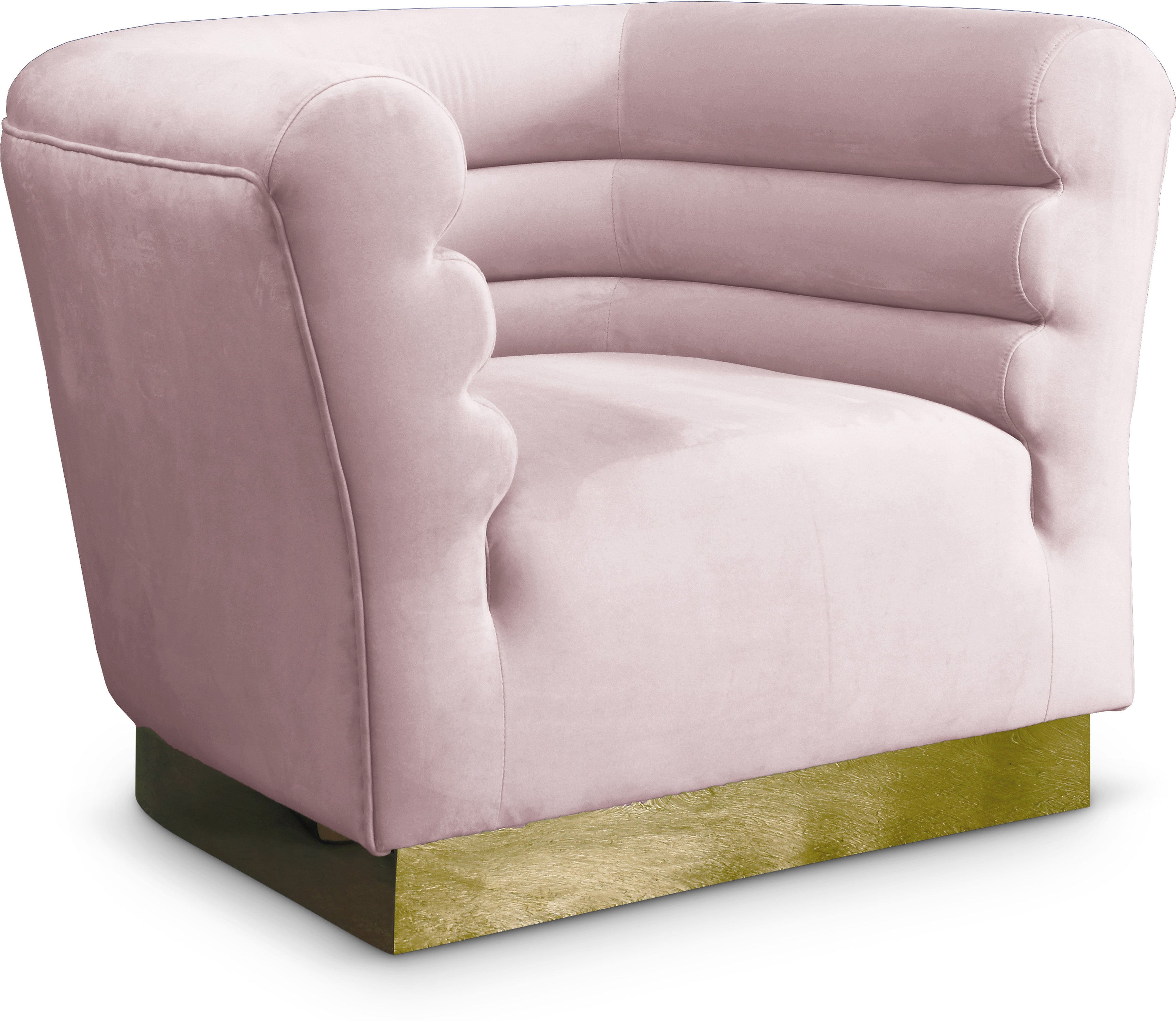 Bellini Pink Velvet Chair