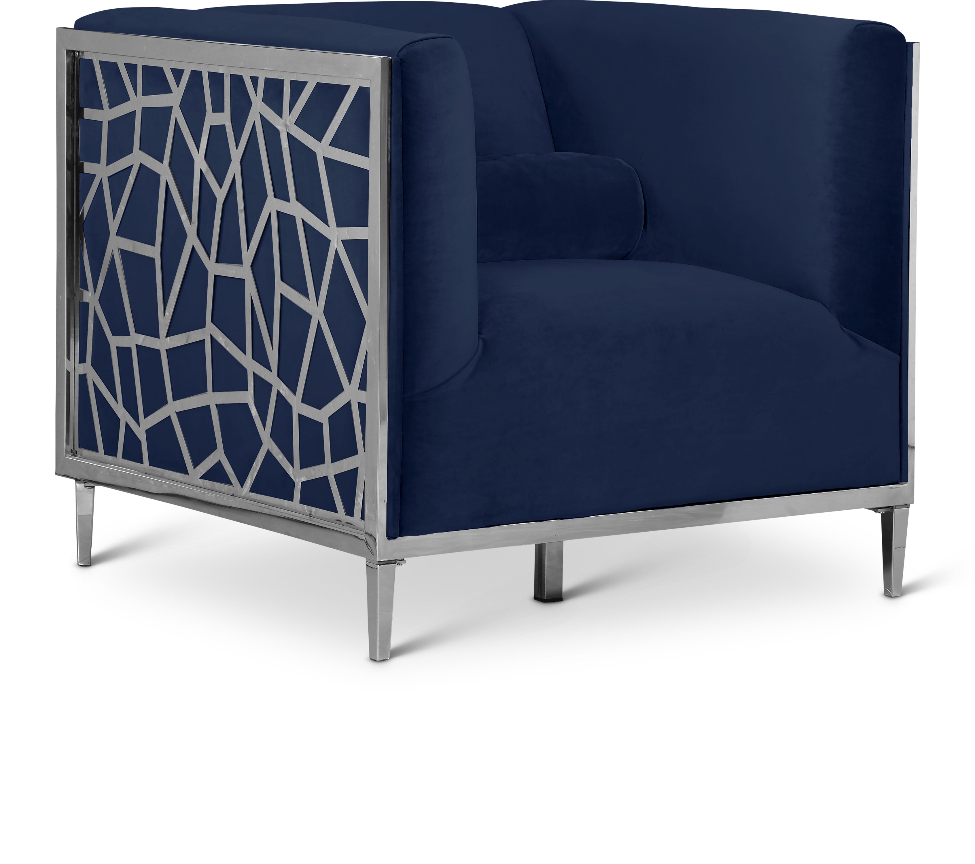 Opal Navy Velvet Chair