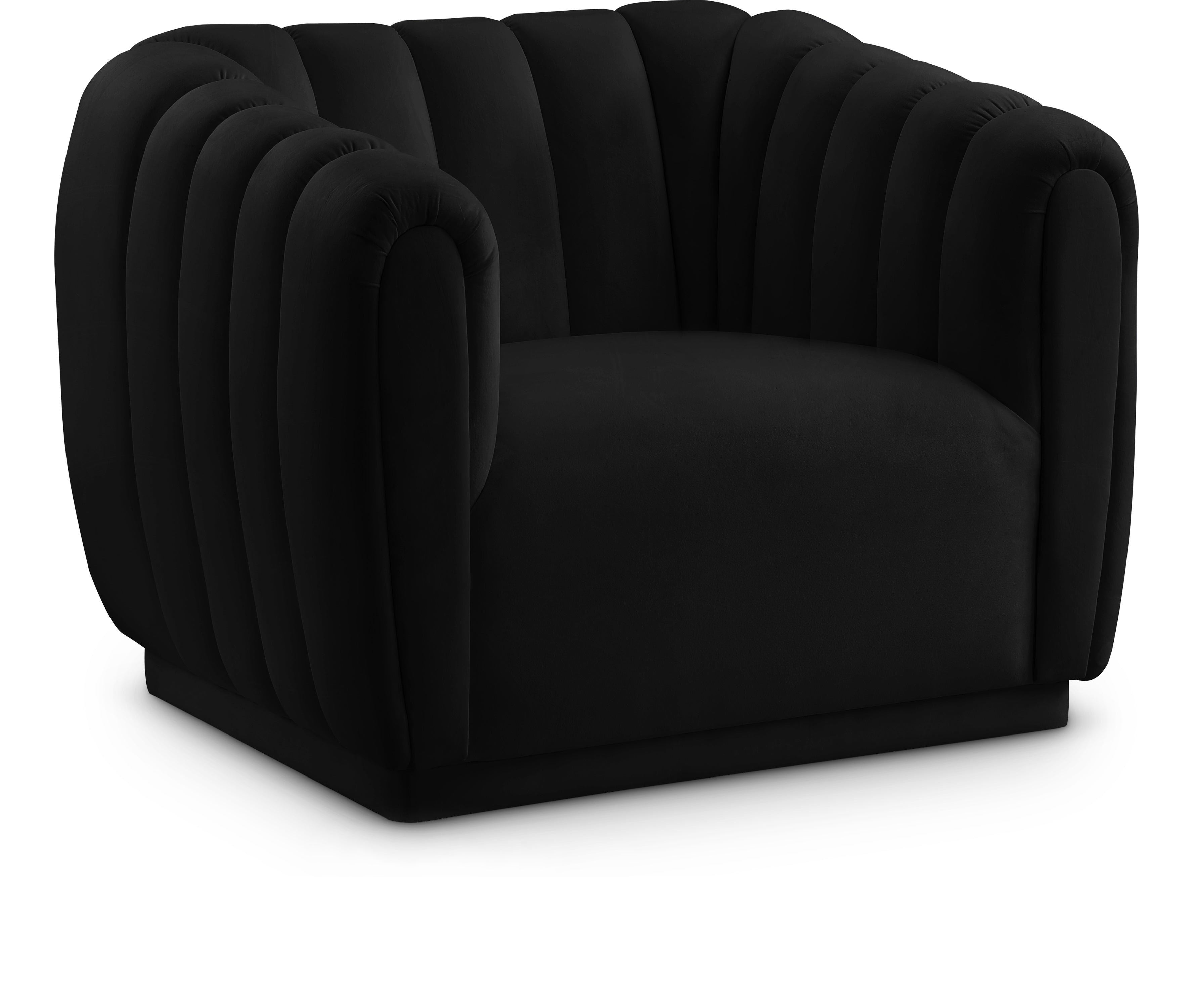 Dixie Black Velvet Chair