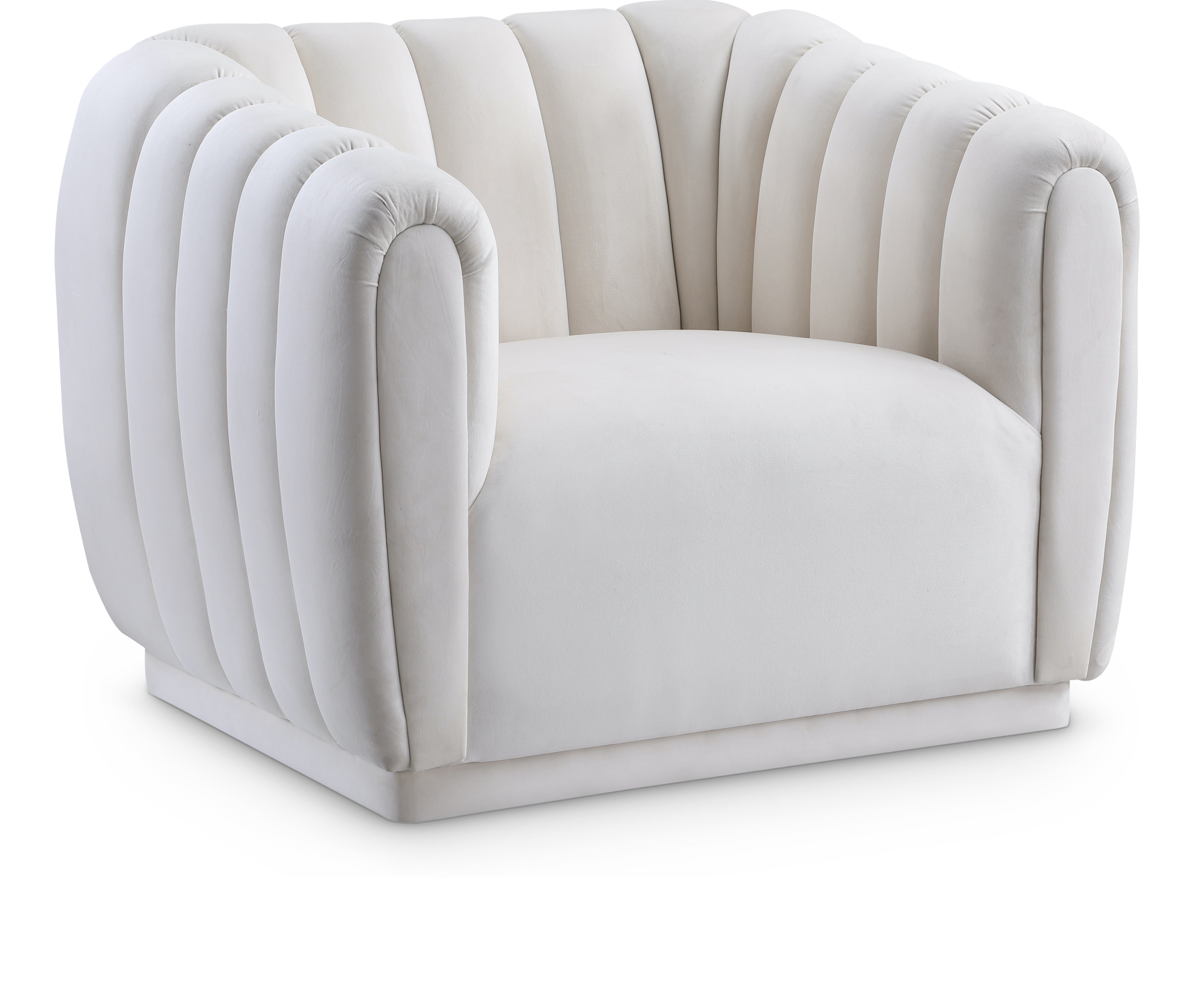 Dixie Cream Velvet Chair