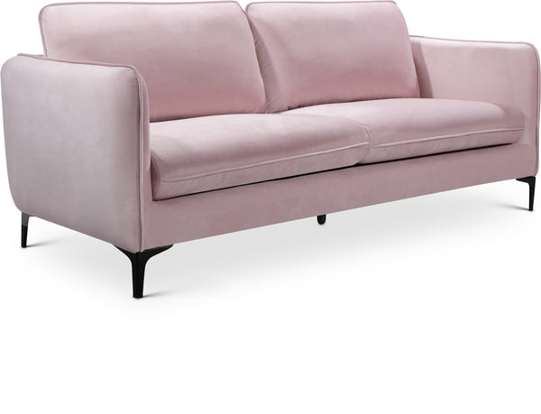 Poppy Pink Velvet Sofa