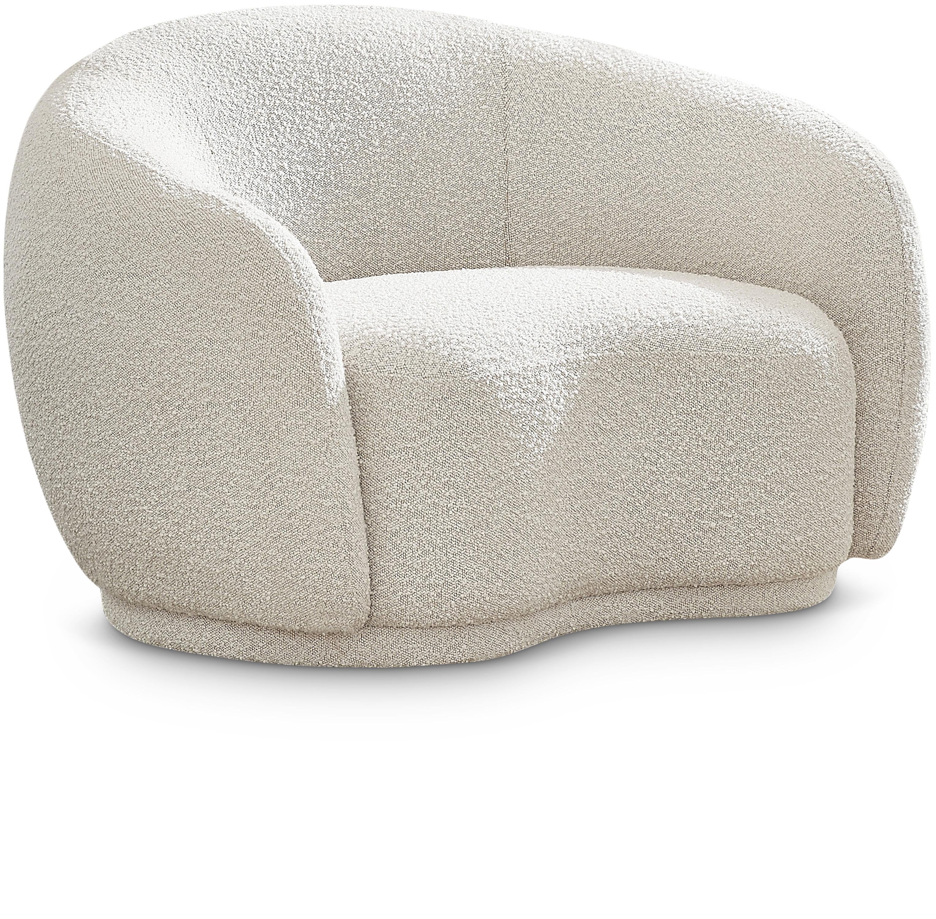 Hyde Cream Boucle Fabric Chair