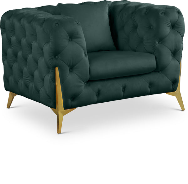 Kingdom Green Velvet Chair