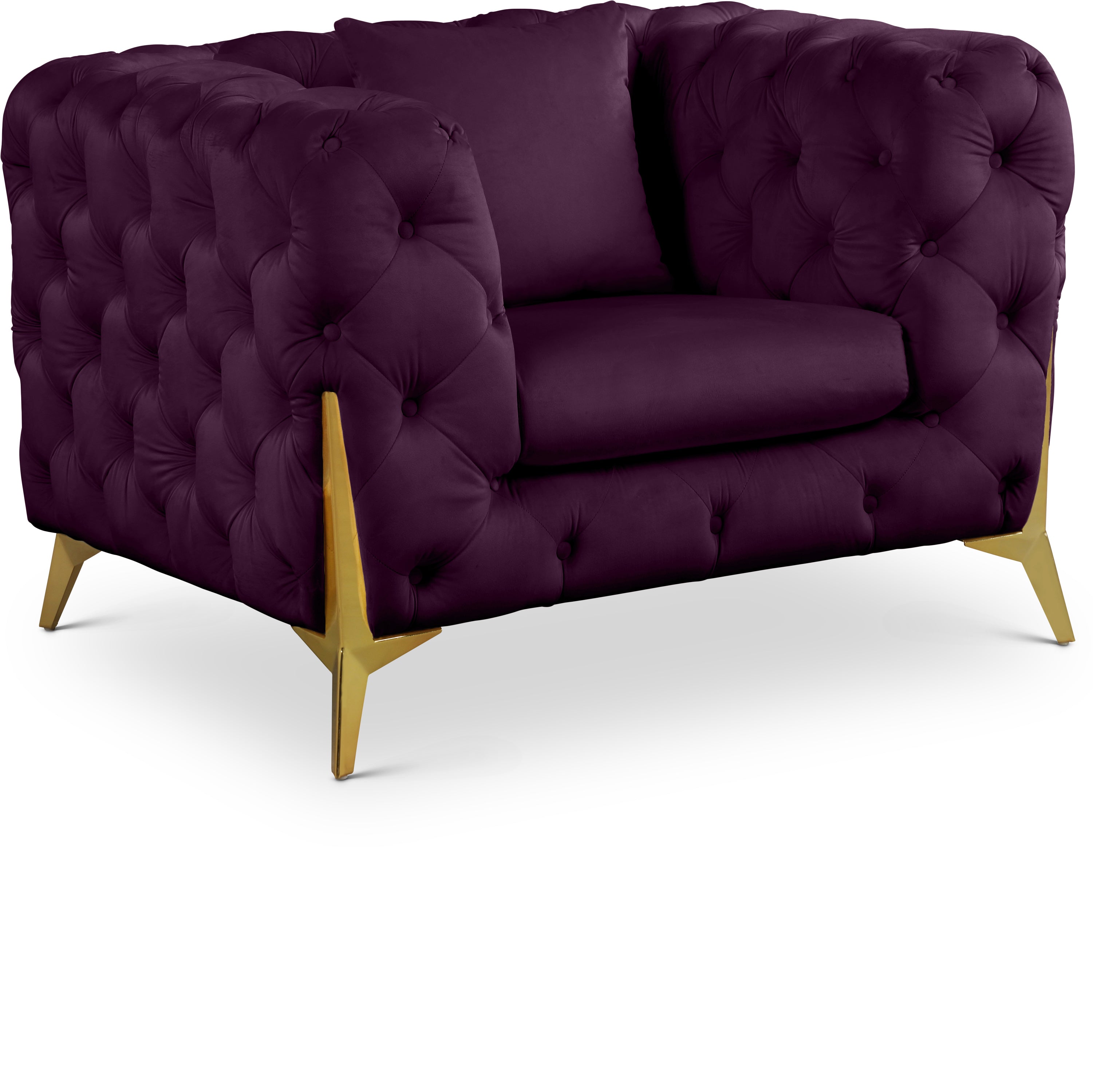 Kingdom Purple Velvet Chair