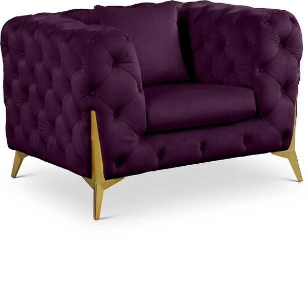 Kingdom Purple Velvet Chair