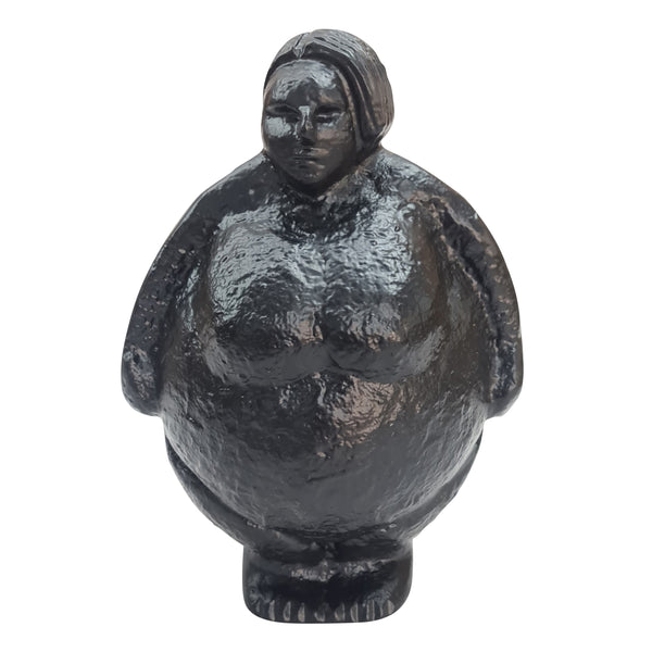 Metal, 5" Full Figured Woman, Black