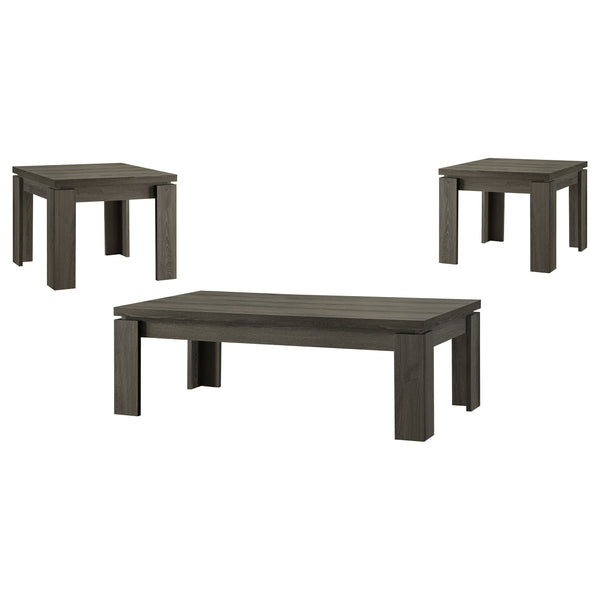 Cain 3-piece Occasional Table Set Weathered Grey