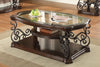 Laney Coffee Table Deep Merlot and Clear