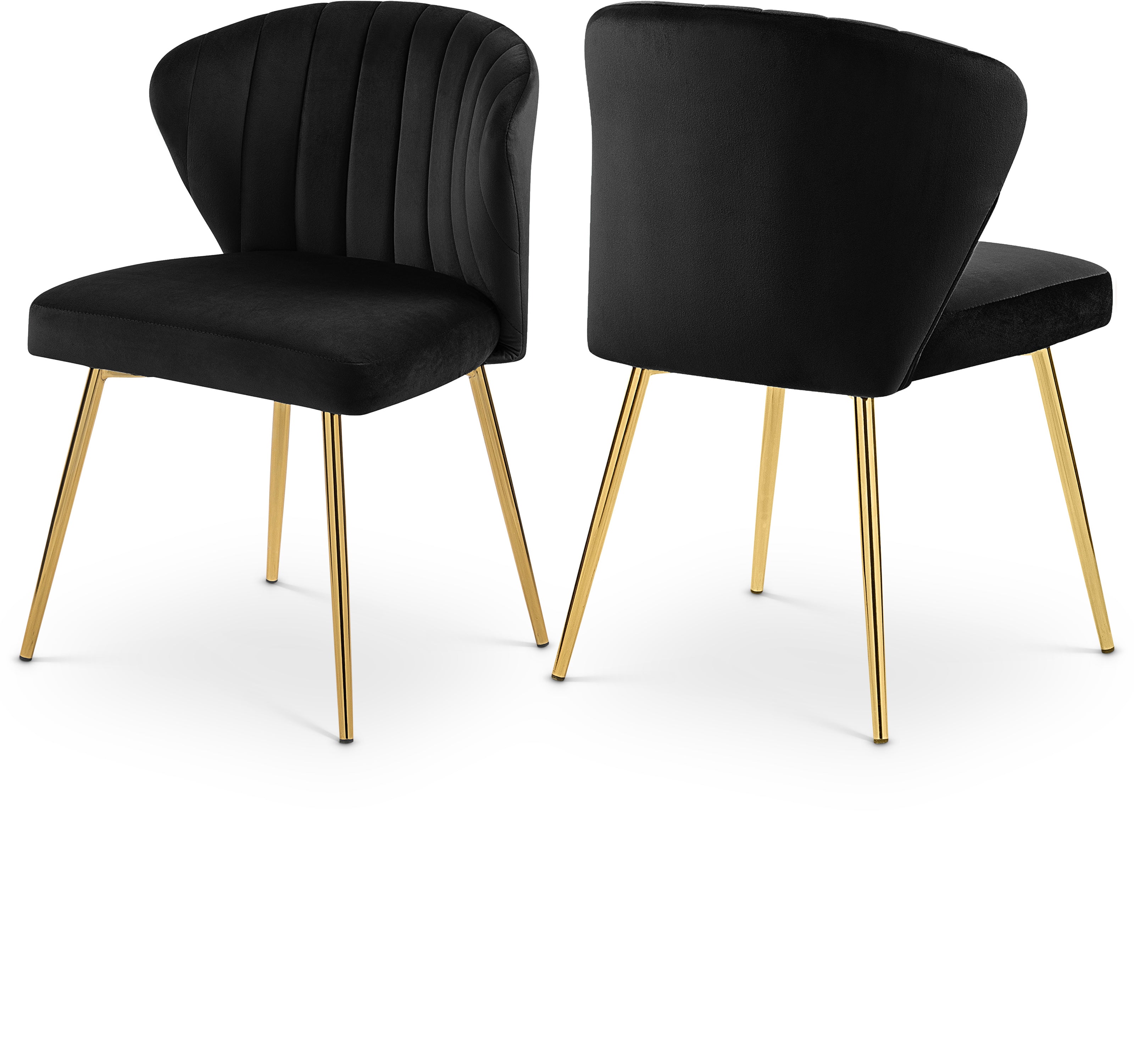 Finley Black Velvet Dining Chair