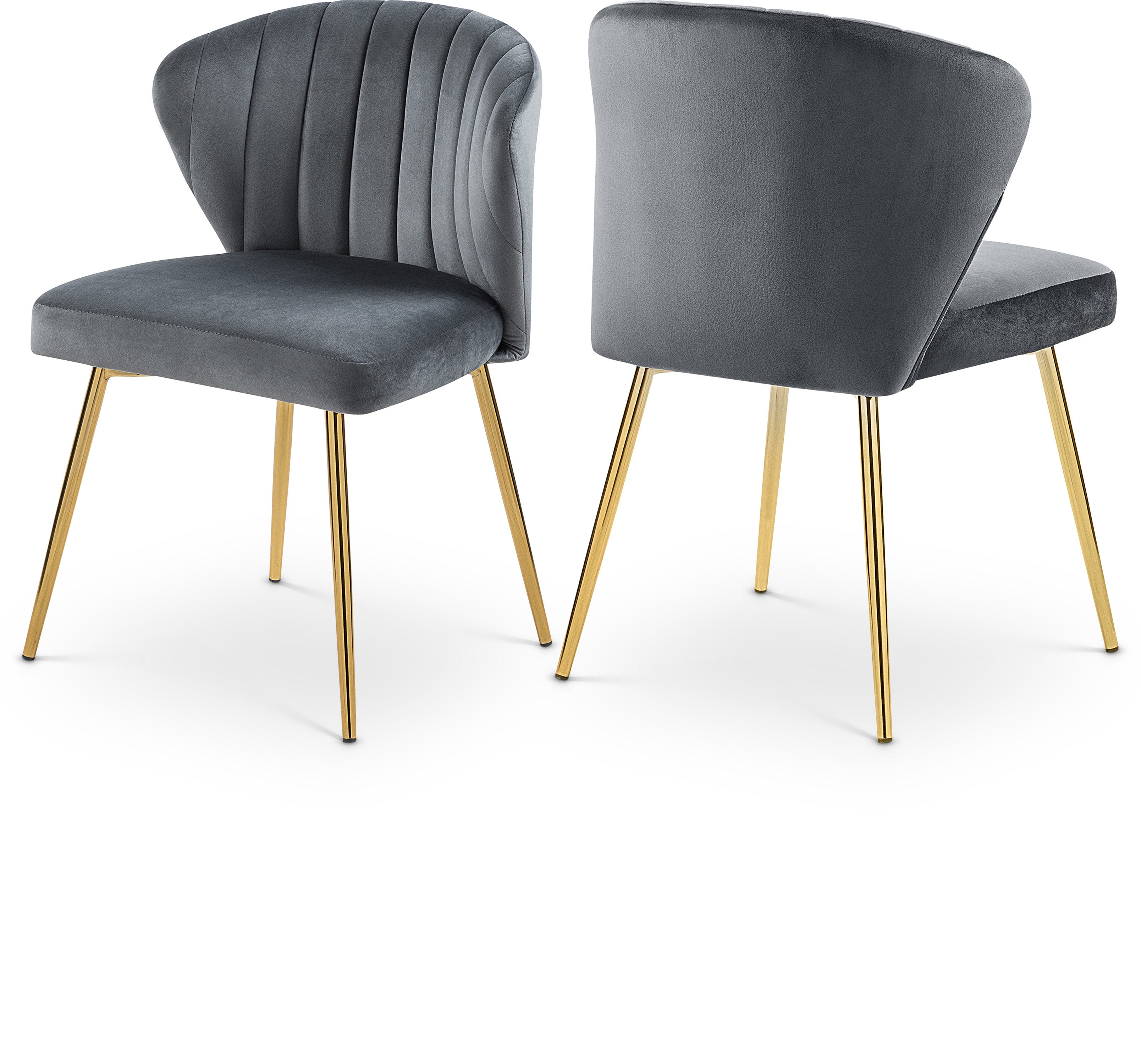 Finley Grey Velvet Dining Chair