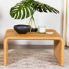 Juanita Square Rattan Coffee Table Natural