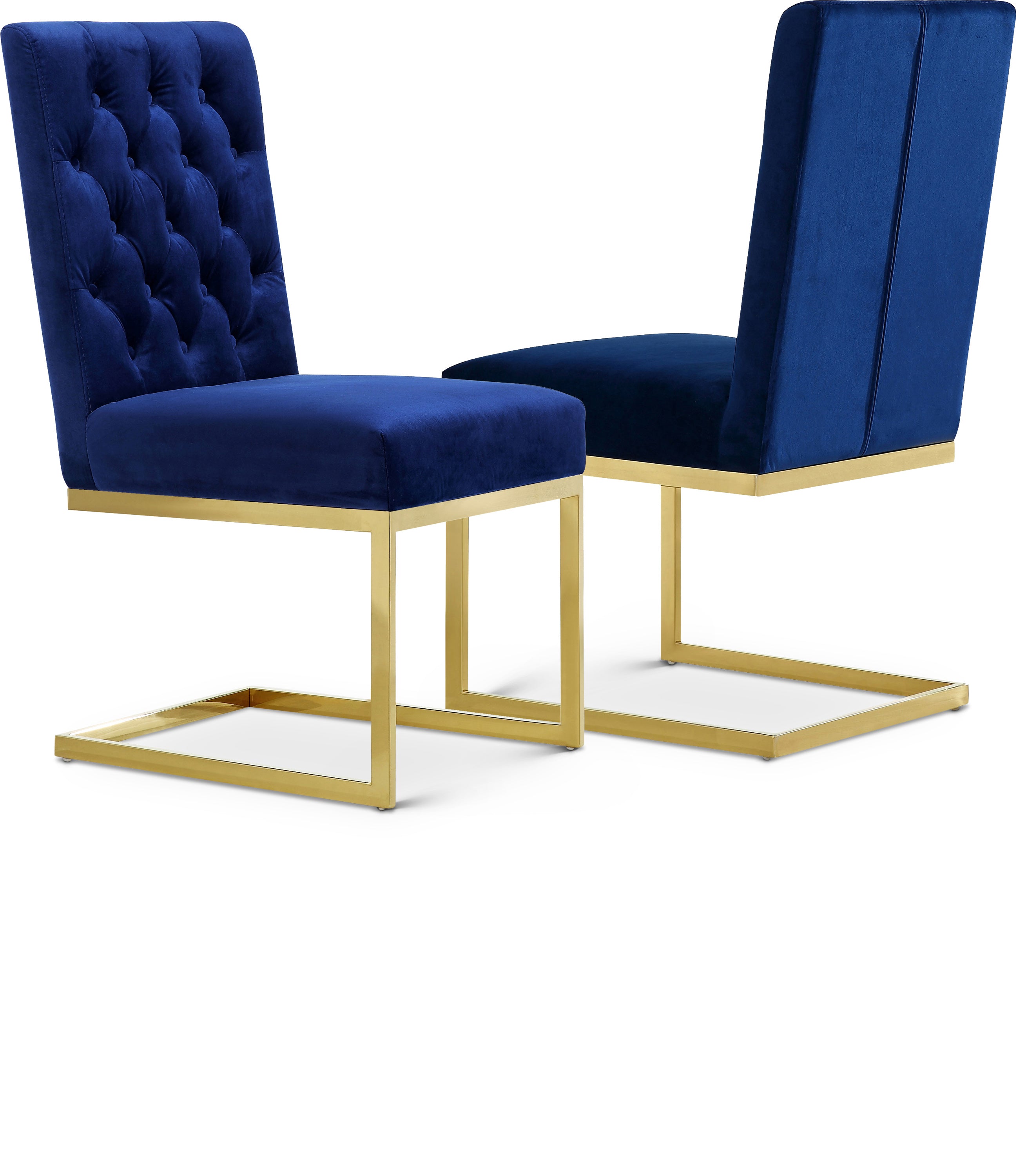 Cameron Navy Velvet Dining Chair