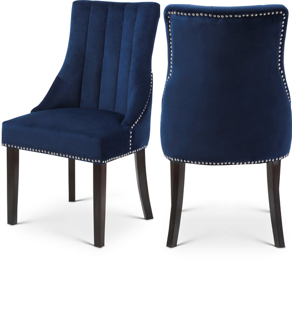 Oxford Navy Velvet Dining Chair