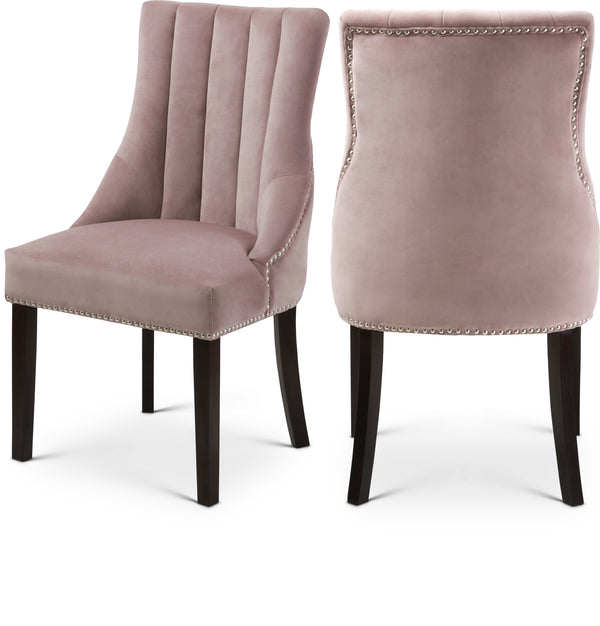 Oxford Pink Velvet Dining Chair