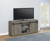 Brockton 59-inch 3-shelf Sliding Doors TV Console Grey Driftwood