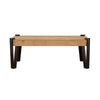 Winston Wooden Rectangular Top Coffee Table Natural and Matte Black