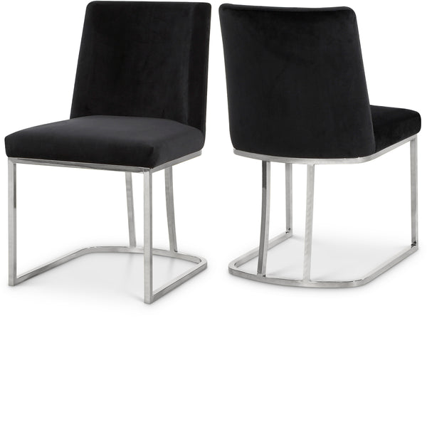 Heidi Black Velvet Dining Chair