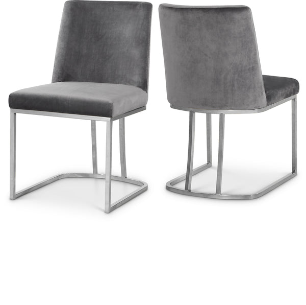 Heidi Grey Velvet Dining Chair