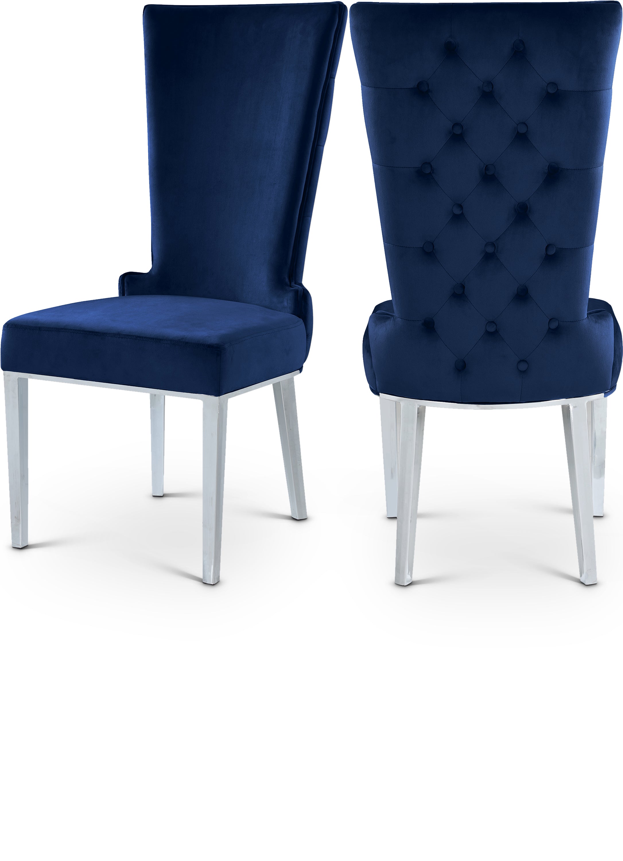 Serafina Navy Velvet Dining Chair