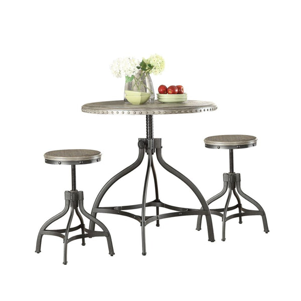 Fatima 3Pc Adjustable Counter Height Set