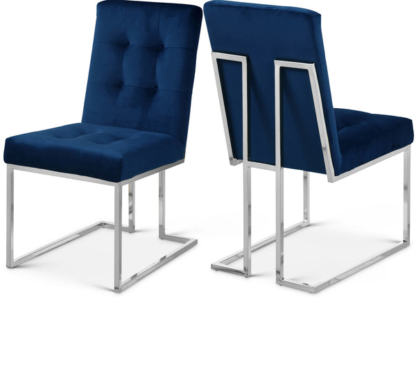 Alexis Navy Velvet Dining Chair