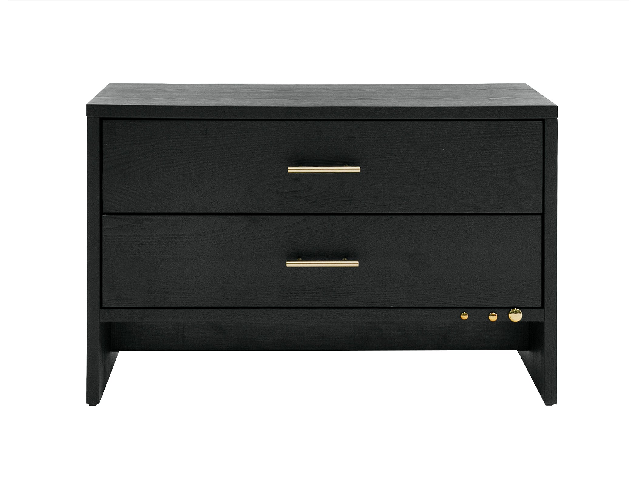 Modrest Wales Modern Grey Ash 2-Drawer Nightstand