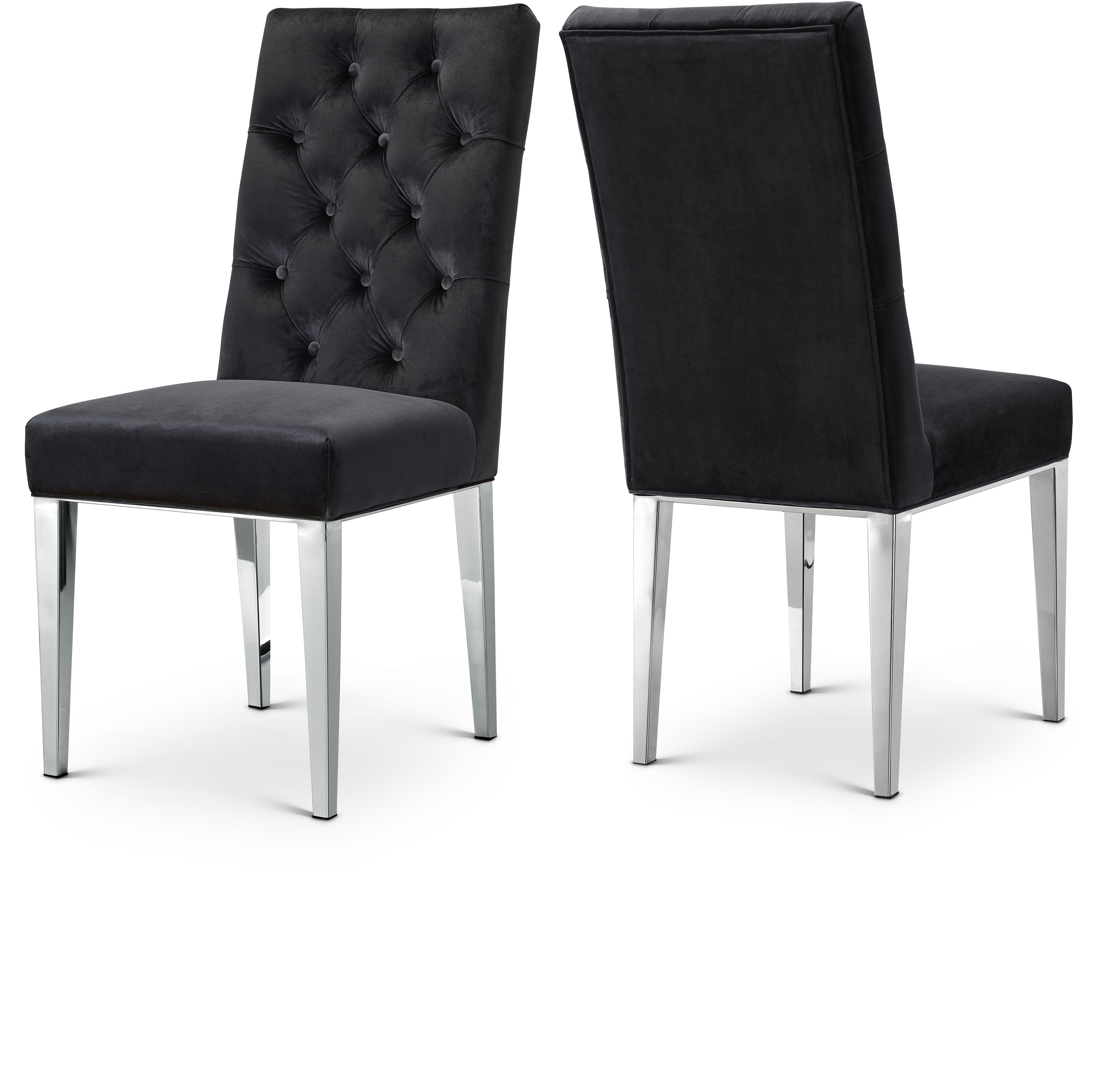 Juno Black Velvet Dining Chair